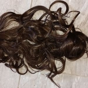 23" Long Wavy Chesnut clip in Ponytail CUTE!!